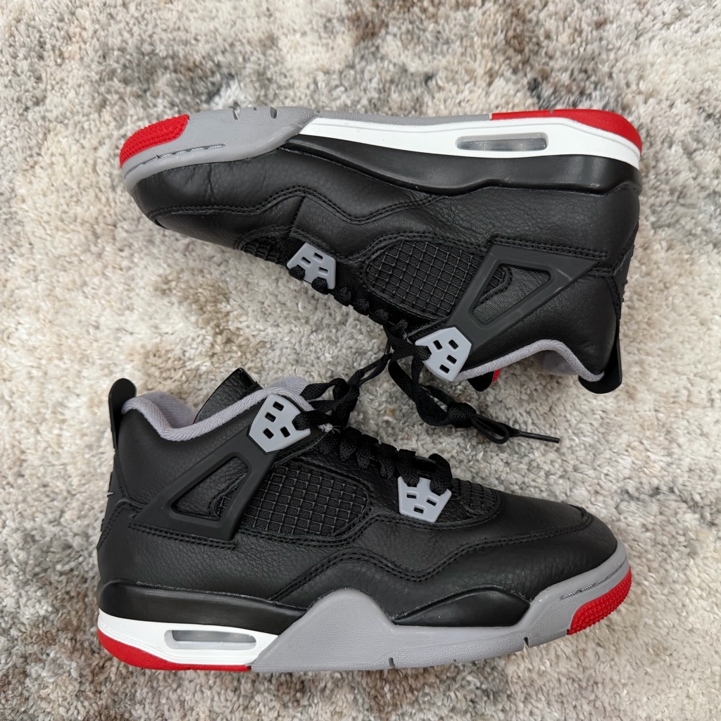 B-Grade Air Jordan Retro 4 Gs ‘Bred Reimagined’ Size 5y